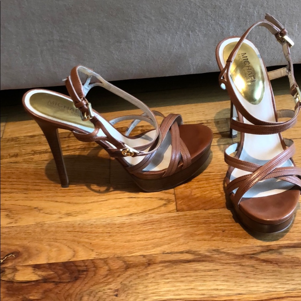 8.5 Michael Kors strapping heels, so comfy!